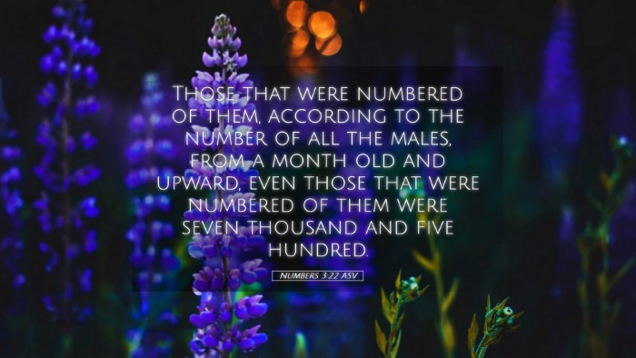 Picture 05 - Numbers 3:22 ASV Desktop Wallpaper - Those that were numbered of them, according to - Desktop Bible Verse Wallpaper