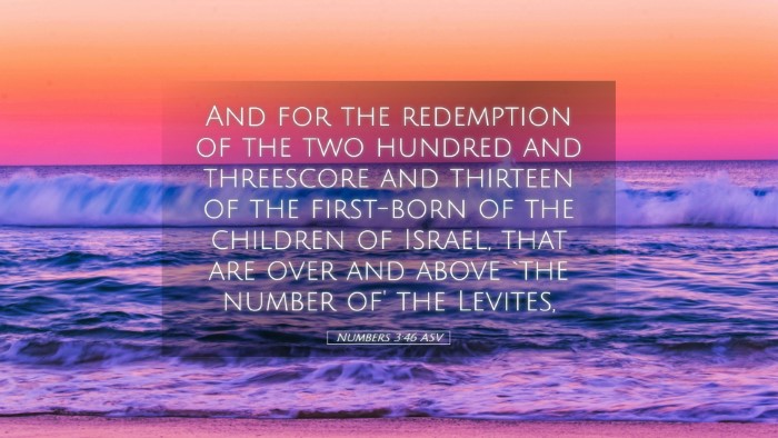 Picture 05 - Numbers 3:46 ASV Desktop Wallpaper - And for the redemption of the two hundred and - Desktop Bible Verse Wallpaper