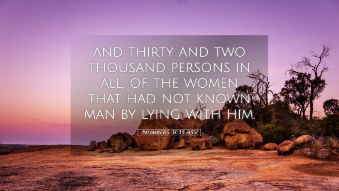 Picture 05 - Numbers 31:35 ASV Desktop Wallpaper - and thirty and two thousand persons in all, of - Desktop Bible Verse Wallpaper
