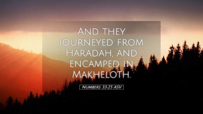 Picture 05 - Numbers 33:25 ASV Desktop Wallpaper - And they journeyed from Haradah, and encamped in - Desktop Bible Verse Wallpaper
