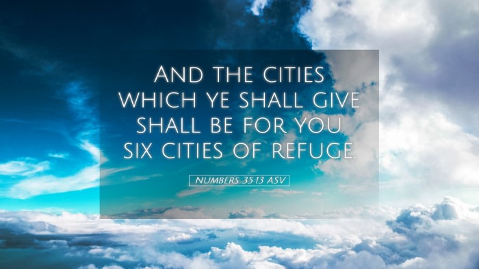 Picture 05 - Numbers 35:13 ASV Desktop Wallpaper - And the cities which ye shall give shall be for - Desktop Bible Verse Wallpaper