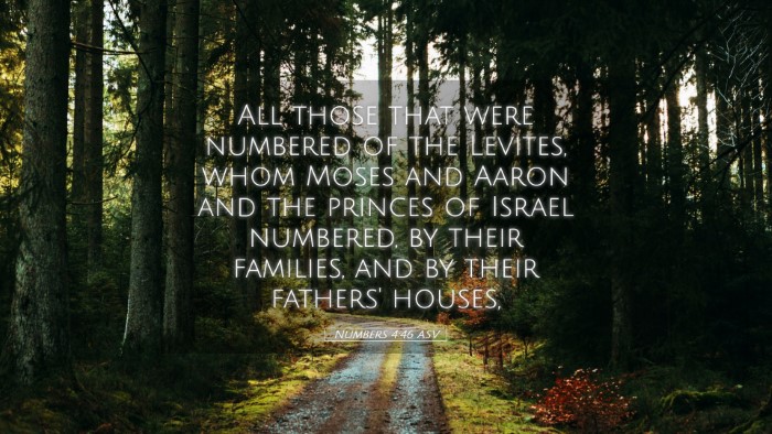 Picture 05 - Numbers 4:46 ASV Desktop Wallpaper - All those that were numbered of the Levites, whom - Desktop Bible Verse Wallpaper