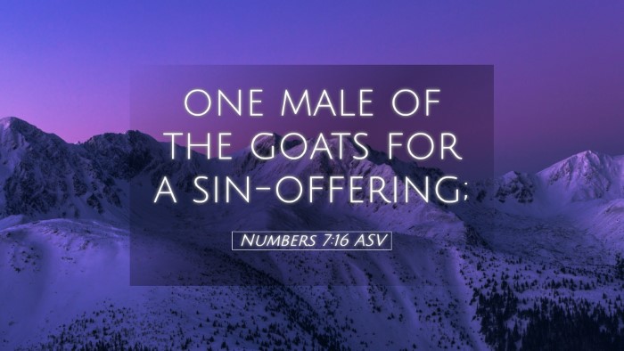 Picture 05 - Numbers 7:16 ASV Desktop Wallpaper - one male of the goats for a - Desktop Bible Verse Wallpaper
