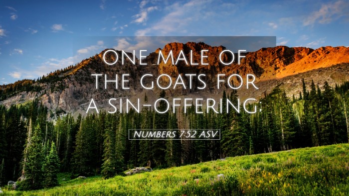 Picture 05 - Numbers 7:52 ASV Desktop Wallpaper - one male of the goats for a - Desktop Bible Verse Wallpaper