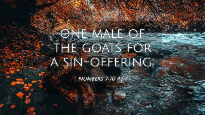 Picture 05 - Numbers 7:70 ASV Desktop Wallpaper - one male of the goats for a - Desktop Bible Verse Wallpaper
