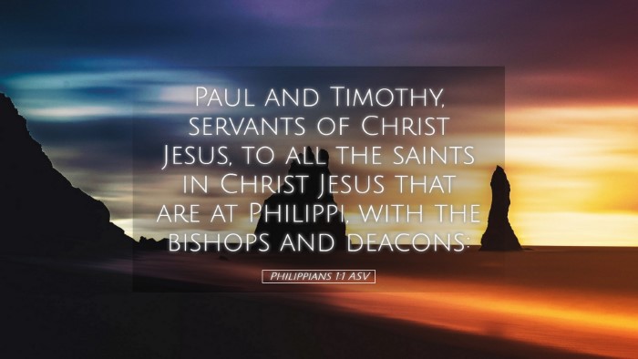 Picture 05 - Philippians 1:1 ASV Desktop Wallpaper - Paul and Timothy, servants of Christ Jesus, to - Desktop Bible Verse Wallpaper