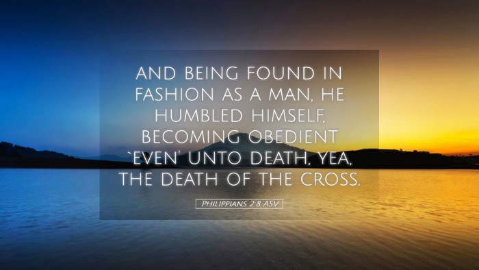 Picture 05 - Philippians 2:8 ASV Desktop Wallpaper - and being found in fashion as a man, he humbled - Desktop Bible Verse Wallpaper