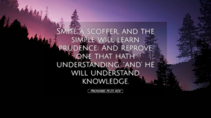 Picture 05 - Proverbs 19:25 ASV Desktop Wallpaper - Smite a scoffer, and the simple will learn - Desktop Bible Verse Wallpaper
