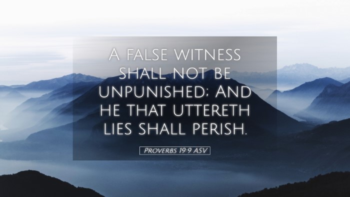 Picture 05 - Proverbs 19:9 ASV Desktop Wallpaper - A false witness shall not be unpunished; And he - Desktop Bible Verse Wallpaper