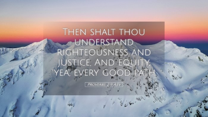 Picture 05 - Proverbs 2:9 ASV Desktop Wallpaper - Then shalt thou understand righteousness and - Desktop Bible Verse Wallpaper