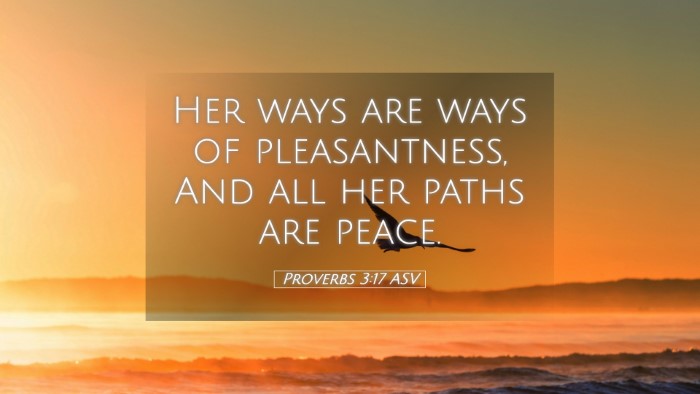 Picture 05 - Proverbs 3:17 ASV Desktop Wallpaper - Her ways are ways of pleasantness, And all her - Desktop Bible Verse Wallpaper