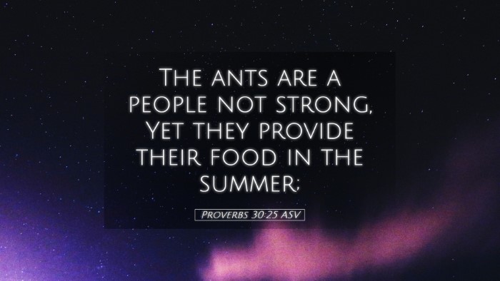 Picture 05 - Proverbs 30:25 ASV Desktop Wallpaper - The ants are a people not strong, Yet they - Desktop Bible Verse Wallpaper
