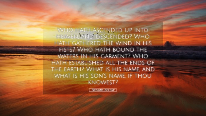 Picture 05 - Proverbs 30:4 ASV Desktop Wallpaper - Who hath ascended up into heaven, and descended? - Desktop Bible Verse Wallpaper