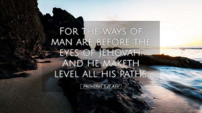 Picture 05 - Proverbs 5:21 ASV Desktop Wallpaper - For the ways of man are before the eyes of - Desktop Bible Verse Wallpaper