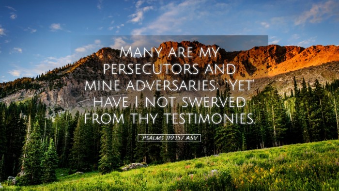 Picture 05 - Psalms 119:157 ASV Desktop Wallpaper - Many are my persecutors and mine adversaries; - Desktop Bible Verse Wallpaper