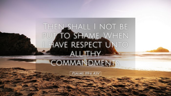 Picture 05 - Psalms 119:6 ASV Desktop Wallpaper - Then shall I not be put to shame, When I have - Desktop Bible Verse Wallpaper