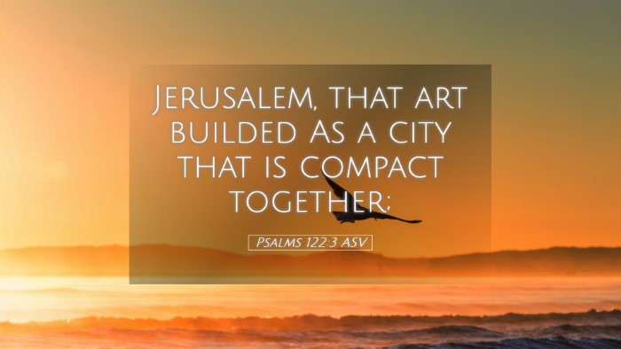 Picture 05 - Psalms 122:3 ASV Desktop Wallpaper - Jerusalem, that art builded As a city that is - Desktop Bible Verse Wallpaper
