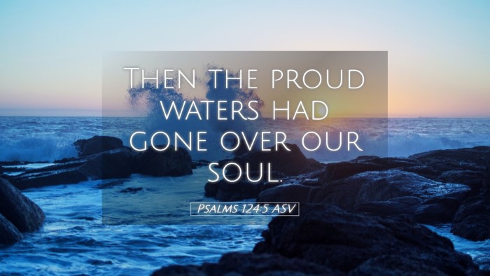 Picture 05 - Psalms 124:5 ASV Desktop Wallpaper - Then the proud waters had gone over our - Desktop Bible Verse Wallpaper