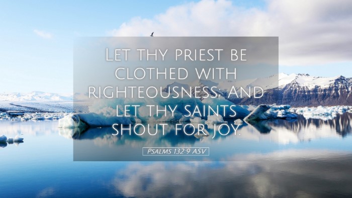 Picture 05 - Psalms 132:9 ASV Desktop Wallpaper - Let thy priest be clothed with righteousness; And - Desktop Bible Verse Wallpaper