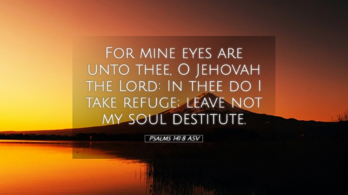 Picture 05 - Psalms 141:8 ASV Desktop Wallpaper - For mine eyes are unto thee, O Jehovah the Lord: - Desktop Bible Verse Wallpaper