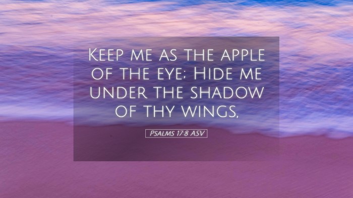 Picture 05 - Psalms 17:8 ASV Desktop Wallpaper - Keep me as the apple of the eye; Hide me under - Desktop Bible Verse Wallpaper