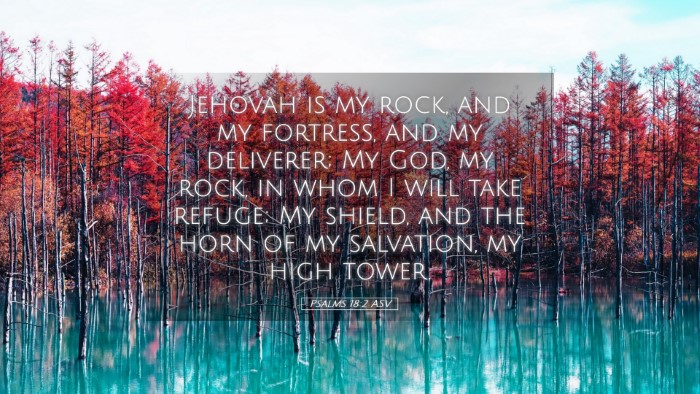 Picture 05 - Psalms 18:2 ASV Desktop Wallpaper - Jehovah is my rock, and my fortress, and my - Desktop Bible Verse Wallpaper