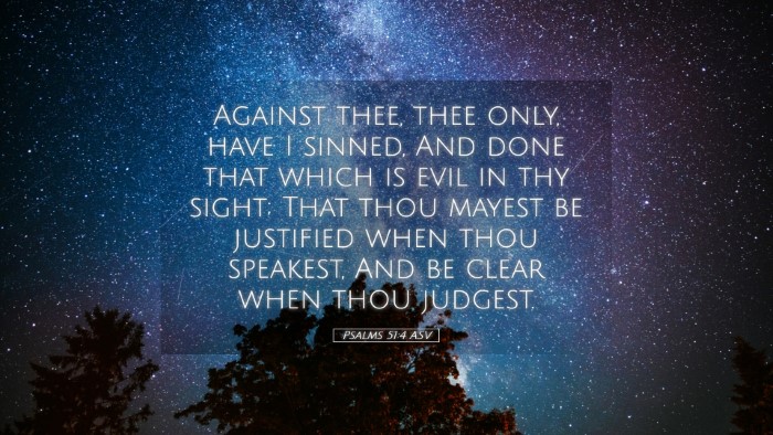 Picture 05 - Psalms 51:4 ASV Desktop Wallpaper - Against thee, thee only, have I sinned, And done - Desktop Bible Verse Wallpaper