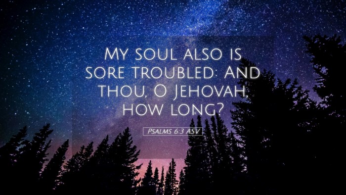 Picture 05 - Psalms 6:3 ASV Desktop Wallpaper - My soul also is sore troubled: And thou, O - Desktop Bible Verse Wallpaper