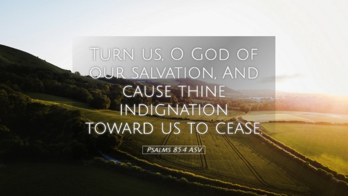 Picture 05 - Psalms 85:4 ASV Desktop Wallpaper - Turn us, O God of our salvation, And cause thine - Desktop Bible Verse Wallpaper