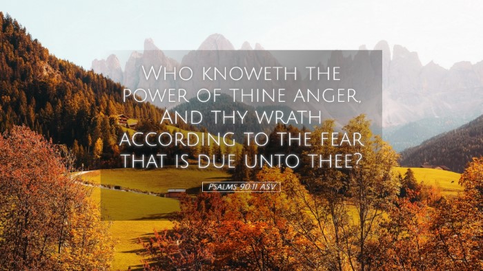 Picture 05 - Psalms 90:11 ASV Desktop Wallpaper - Who knoweth the power of thine anger, And thy - Desktop Bible Verse Wallpaper