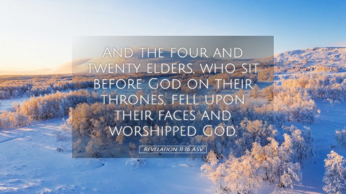 Picture 05 - Revelation 11:16 ASV Desktop Wallpaper - And the four and twenty elders, who sit before - Desktop Bible Verse Wallpaper