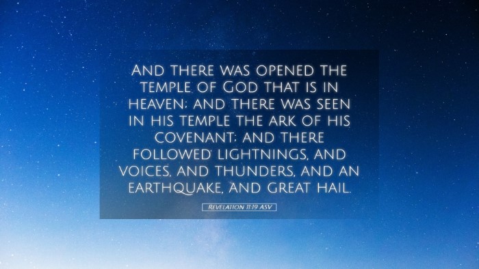 Picture 05 - Revelation 11:19 ASV Desktop Wallpaper - And there was opened the temple of God that is in - Desktop Bible Verse Wallpaper