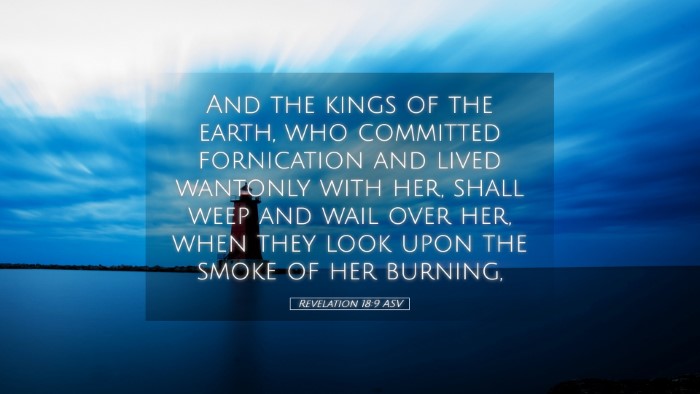 Picture 05 - Revelation 18:9 ASV Desktop Wallpaper - And the kings of the earth, who committed - Desktop Bible Verse Wallpaper