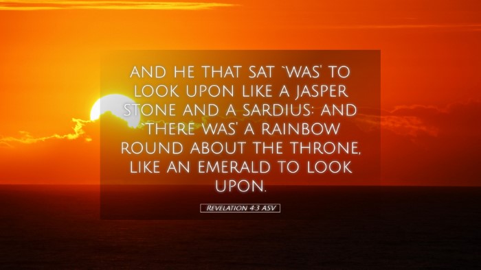 Picture 05 - Revelation 4:3 ASV Desktop Wallpaper - and he that sat `was' to look upon like a jasper - Desktop Bible Verse Wallpaper