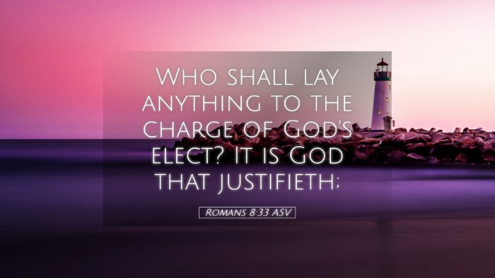 Picture 05 - Romans 8:33 ASV Desktop Wallpaper - Who shall lay anything to the charge of God's - Desktop Bible Verse Wallpaper