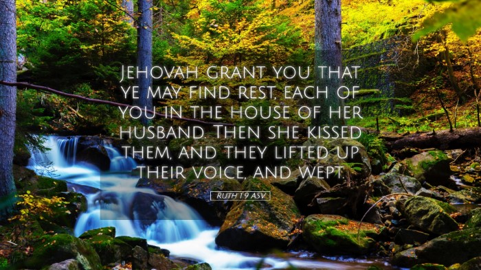 Picture 05 - Ruth 1:9 ASV Desktop Wallpaper - Jehovah grant you that ye may find rest, each of - Desktop Bible Verse Wallpaper