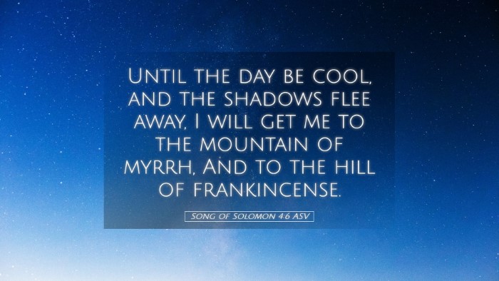 Picture 05 - Song of Solomon 4:6 ASV Desktop Wallpaper - Until the day be cool, and the shadows flee away, - Desktop Bible Verse Wallpaper