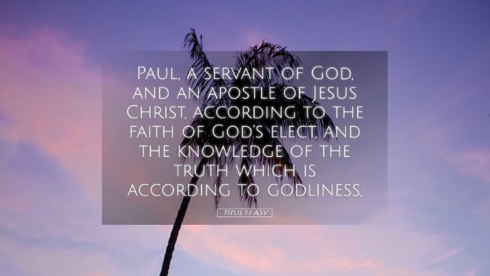 Picture 05 - Titus 1:1 ASV Desktop Wallpaper - Paul, a servant of God, and an apostle of Jesus - Desktop Bible Verse Wallpaper