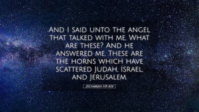 Picture 05 - Zechariah 1:19 ASV Desktop Wallpaper - And I said unto the angel that talked with me, - Desktop Bible Verse Wallpaper