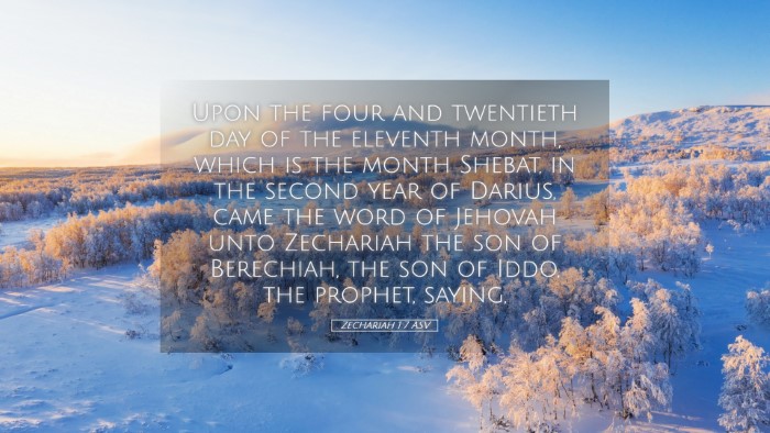 Picture 05 - Zechariah 1:7 ASV Desktop Wallpaper - Upon the four and twentieth day of the eleventh - Desktop Bible Verse Wallpaper