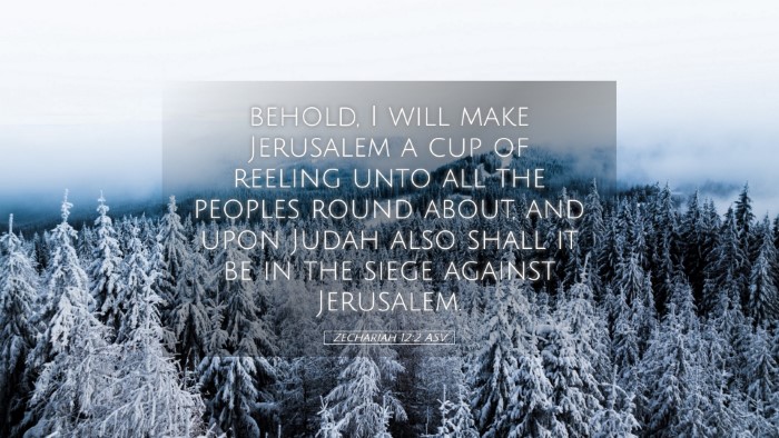 Picture 05 - Zechariah 12:2 ASV Desktop Wallpaper - behold, I will make Jerusalem a cup of reeling - Desktop Bible Verse Wallpaper