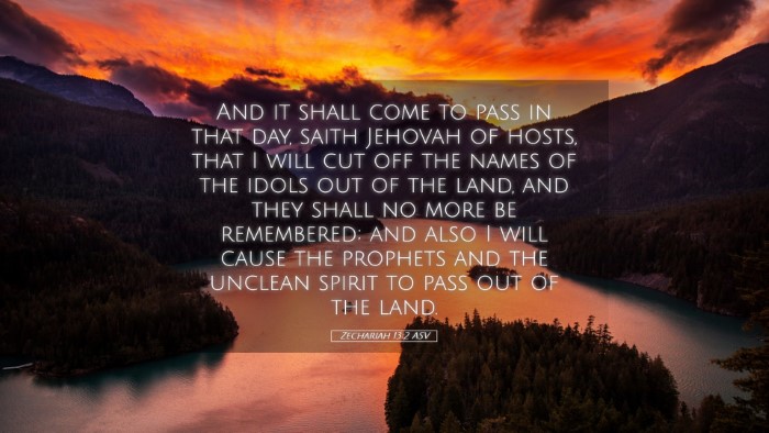 Picture 05 - Zechariah 13:2 ASV Desktop Wallpaper - And it shall come to pass in that day, saith - Desktop Bible Verse Wallpaper
