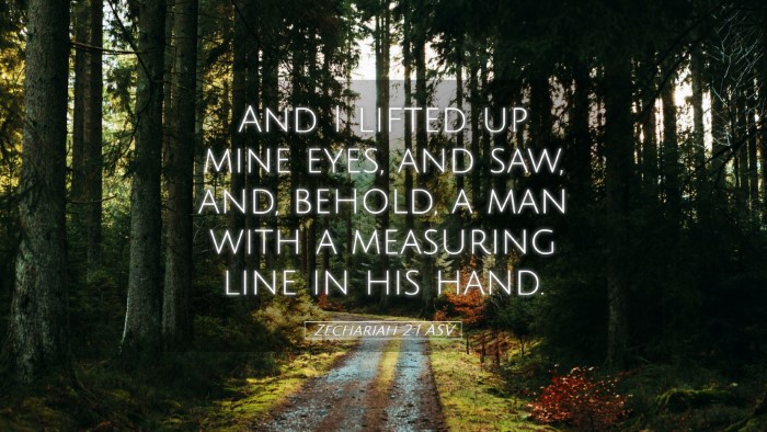 Picture 05 - Zechariah 2:1 ASV Desktop Wallpaper - And I lifted up mine eyes, and saw, and, behold, - Desktop Bible Verse Wallpaper