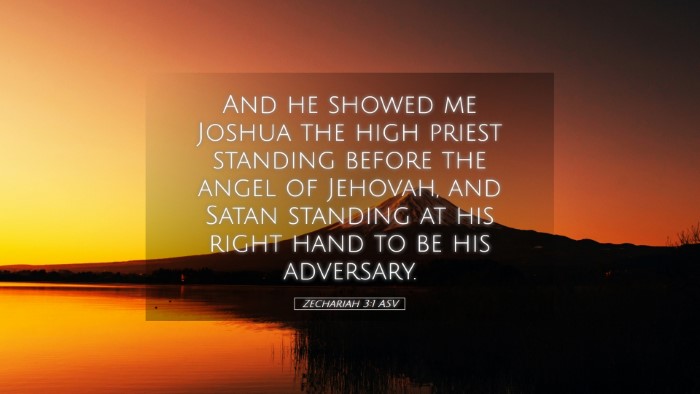 Picture 05 - Zechariah 3:1 ASV Desktop Wallpaper - And he showed me Joshua the high priest standing - Desktop Bible Verse Wallpaper
