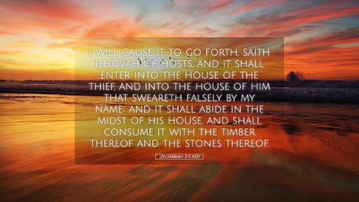 Picture 05 - Zechariah 5:4 ASV Desktop Wallpaper - I will cause it to go forth, saith Jehovah of - Desktop Bible Verse Wallpaper