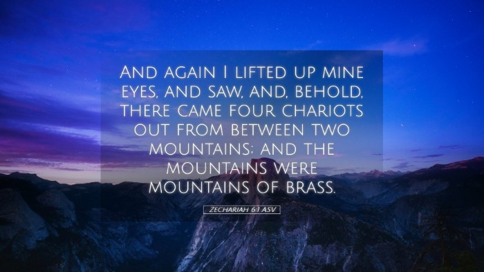 Picture 05 - Zechariah 6:1 ASV Desktop Wallpaper - And again I lifted up mine eyes, and saw, and, - Desktop Bible Verse Wallpaper