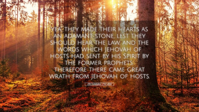 Picture 05 - Zechariah 7:12 ASV Desktop Wallpaper - Yea, they made their hearts as an adamant stone, - Desktop Bible Verse Wallpaper