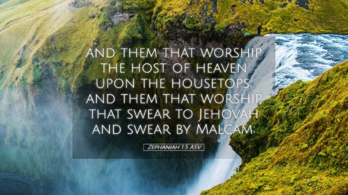 Picture 05 - Zephaniah 1:5 ASV Desktop Wallpaper - and them that worship the host of heaven upon the - Desktop Bible Verse Wallpaper