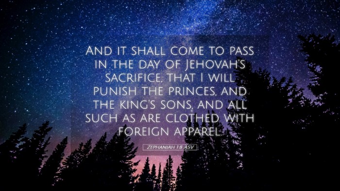 Picture 05 - Zephaniah 1:8 ASV Desktop Wallpaper - And it shall come to pass in the day of Jehovah's - Desktop Bible Verse Wallpaper