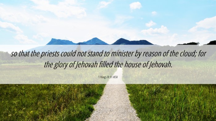 Picture 06 - 1 Kings 8:11 ASV Desktop Wallpaper - so that the priests could not stand to minister - Desktop Bible Verse Wallpaper